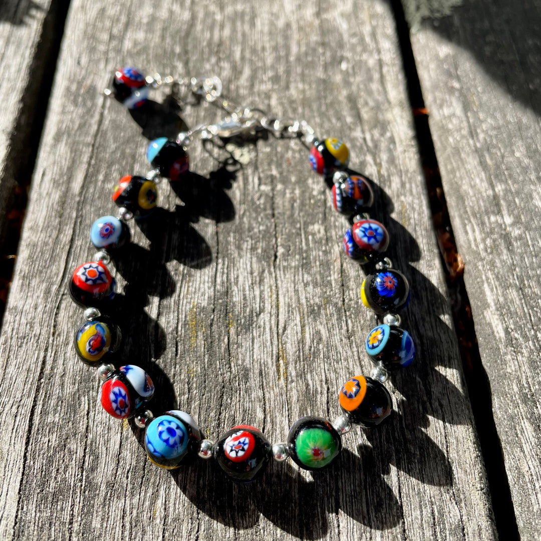 Contemporary Venetian glass bracelet