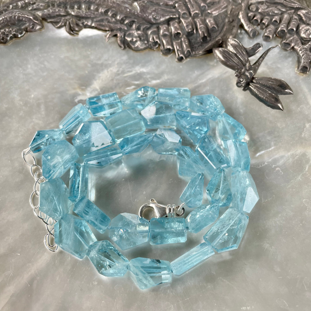 Brazilian aquamarine necklace