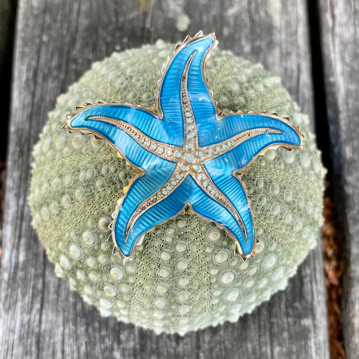 Vintage Scandinavian starfish brooch