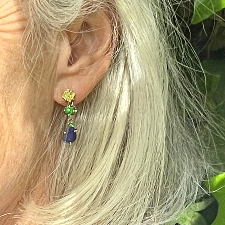 14ct Boulder Opal Wild at Heart Earrings