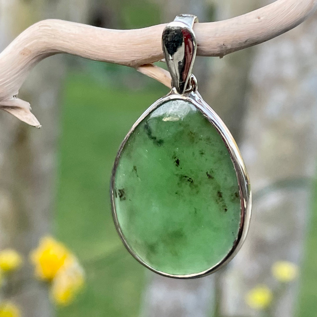 Large 9ct Gold Pounamu Drop Pendant