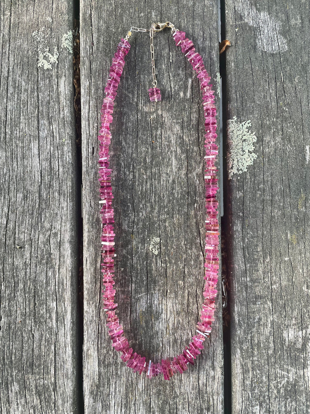 Brazilian pink Tourmaline necklace