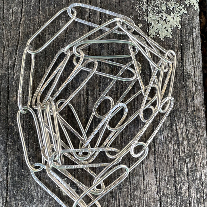 Handmade Paperclip Link Chain Necklace