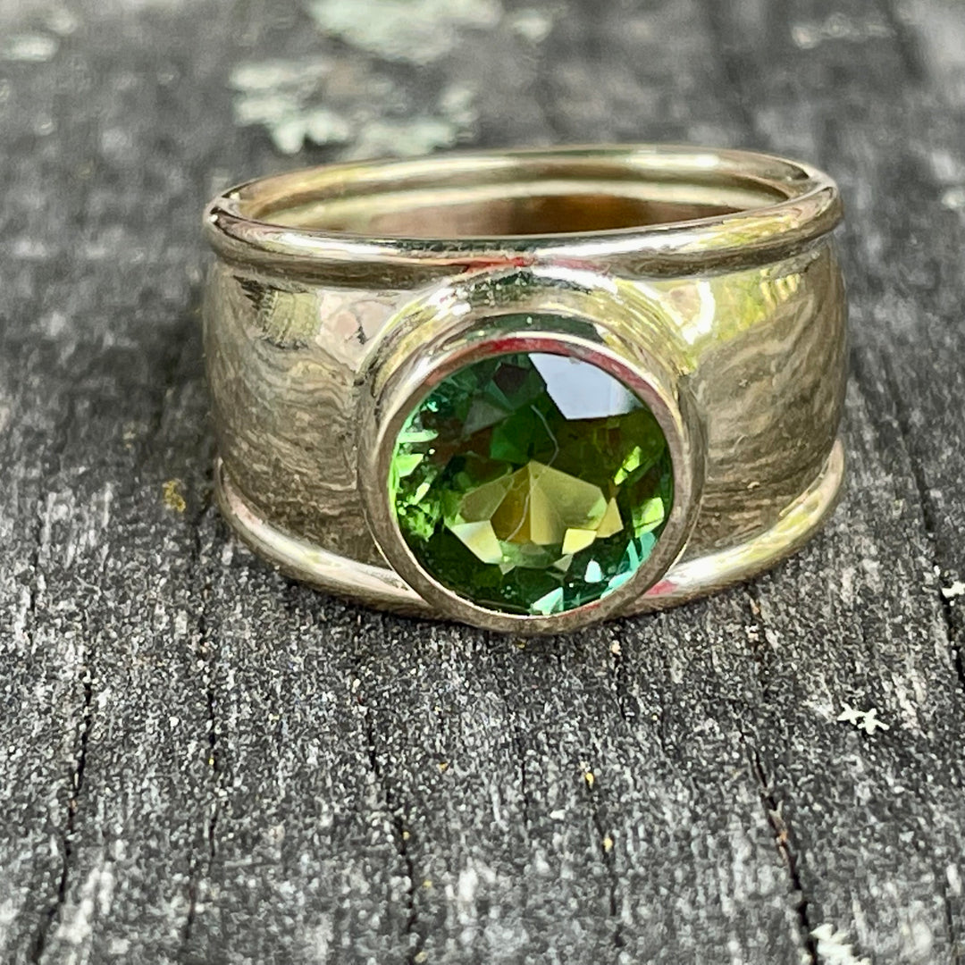 9ct Gold Brazilian Green Tourmaline Bella Ring