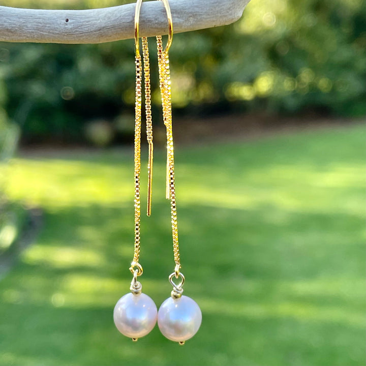 Freshwater pearl earrings